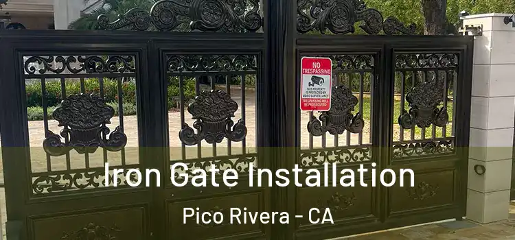  Iron Gate Installation Pico Rivera - CA